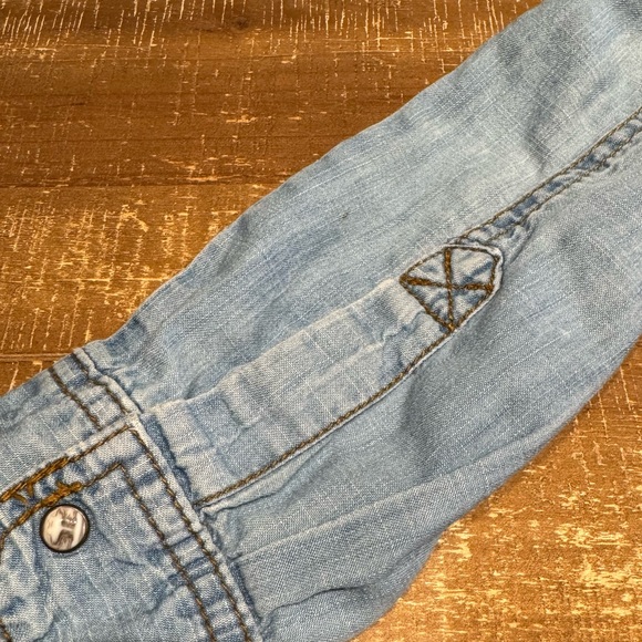 Life in Progress Western Boho Denim Shirt - Picture 16 of 16